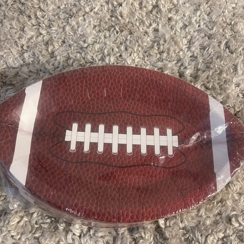 Football Party Plates (50) | Game Day / Tailgate | Bundle-Friendly